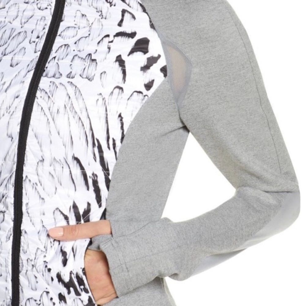 Blanc Noir Vector Thin Down Jacket White Grey Hea… - image 7